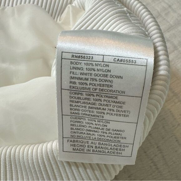 Vintage Y2K Nike Puffer Vest 12-14 XL White Duck Goose Down - Picture 7 of 10